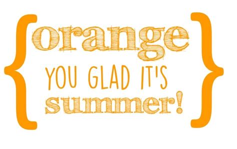 Orange You Glad It S Summer Printable Printable Word Searches
