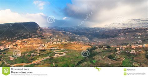 Lebanon Villages High Up In The Mountains Of Lebanon Editorial Stock