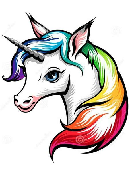 Rainbow Unicorn Drawing At Getdrawings Free Download