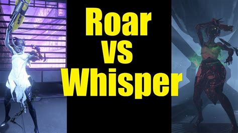 Banshee Roar Vs Whisper Pretty Obvious Youtube