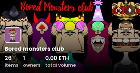 Bored Monsters Club Collection Opensea