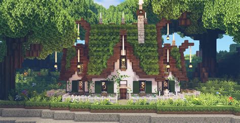 Minecraft Bee Sounds — Pink Fairytale Cottage In The Flower Forest