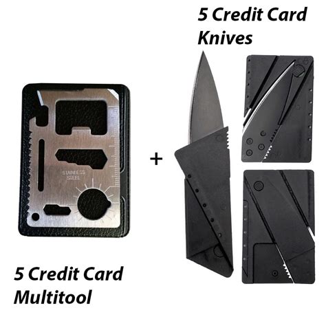 Buy Five Credit Card Folding Safety Knife Five 11 In 1 Credit Card