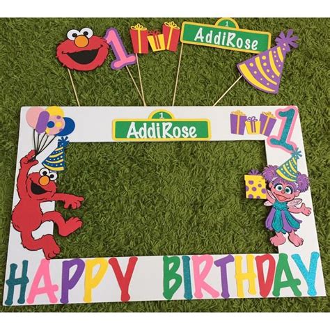 Abby Cadabby And Elmo Photo Frame Prop Sesame Street Photo Frame Prop