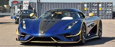 Blue Carbon Koenigsegg Regera Spotted While Leaving The Factory Looks