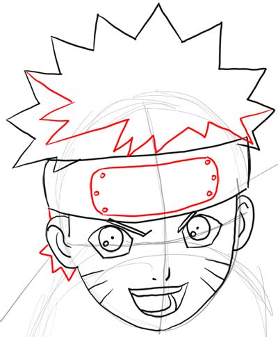 How To Draw Naruto Uzumaki With Easy Step By Step Drawing Instructions Tutorial Page Of