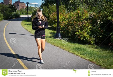 Woman Walking For Exercise Stock Image Image 34930431