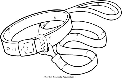 Dog Leash Colouring Pages Page 2 Sketch Coloring Page