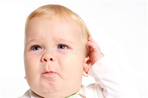 Confused Baby Stock Photo Image Of Beautiful Little 22500872