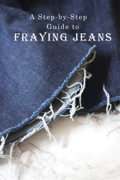 How To Fray Jeans Ridgely S Radar