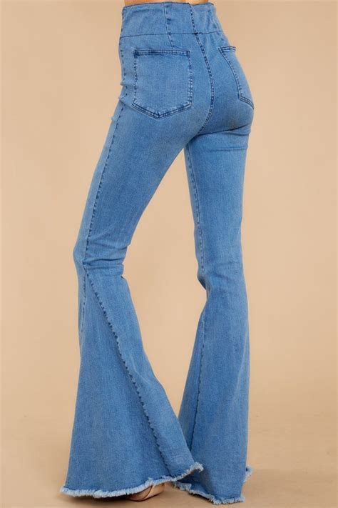Diggin These Medium Wash Flare Jeans Flare Jeans Super Flare Jeans