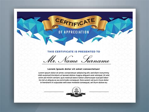 Professional Award Certificate Template