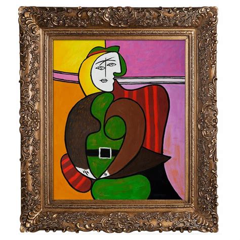 This piece is pencil hand signed on the lower right as 'collection domaine picasso' and has an embossed seal stamped by the picasso estate. Tori Home The Red Armchair' - by Pablo Picasso Framed ...