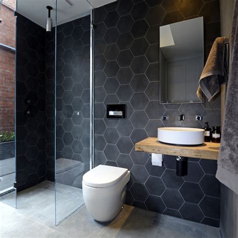 Forget boring usual tiles, today's design industry offer a wide range of gorgeous bold and patterned tiles to cover your walls, shower area and floor. Hexagonal tiles ideas for modern bathrooms | All on Style