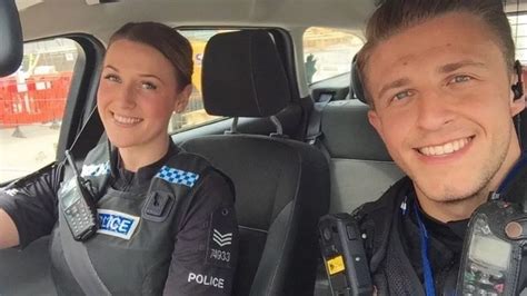 Britains Sexiest Police Officers Go Viral After Facebook Seatbelt Selfie Mirror Online