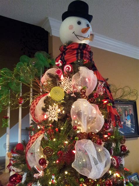 Another Look The Snowman Tree Topper I Made Snowman Christmas