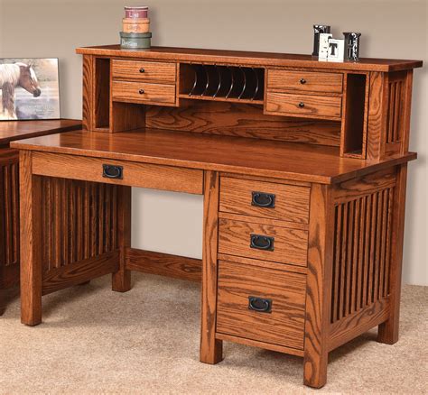 Amish Desk Iris Mission Style Corner L Desk From Dutchcrafters Amish