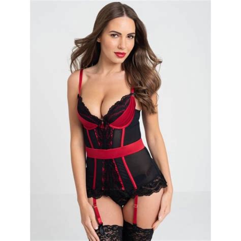 Red Basques UK Sexy Red Black Basque Lingerie Lingerie Brands