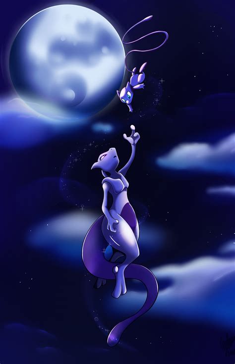 Pokemon Mew And Mewtwo Love Story