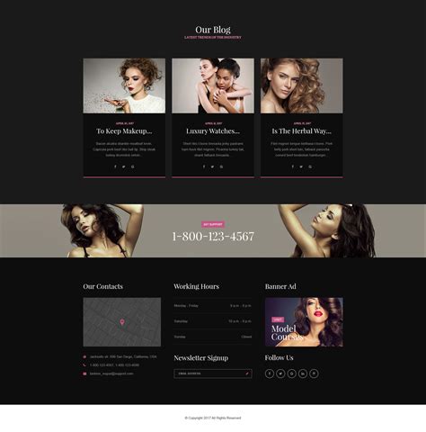 Model Agency And Fashion Website Template