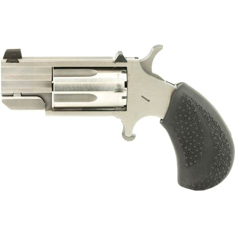 Naa Pug 22 Wmr 1 In Barrel 5 Rds Revolver Stainless Steel Handguns