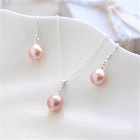 Pink Freshwater Pearl Necklace By Jewellery Made By Me