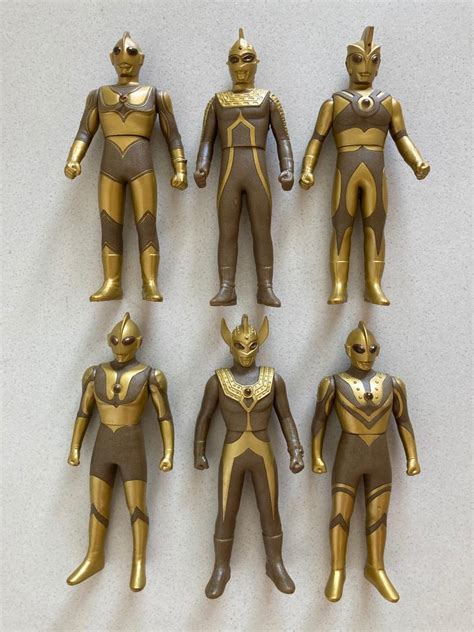 6 Ultraman Golden Brothers Figures 50 Anniversary Special Edition