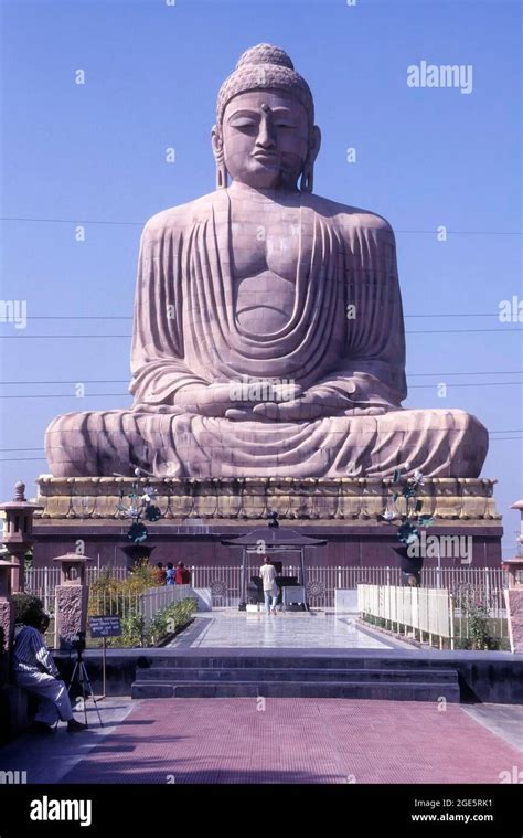 80 Feet Buddha Statue In Bodh Gaya In Bihar India Stock Photo Alamy