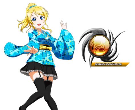 Love Live Eri Kimono Render By Sharknex On Deviantart