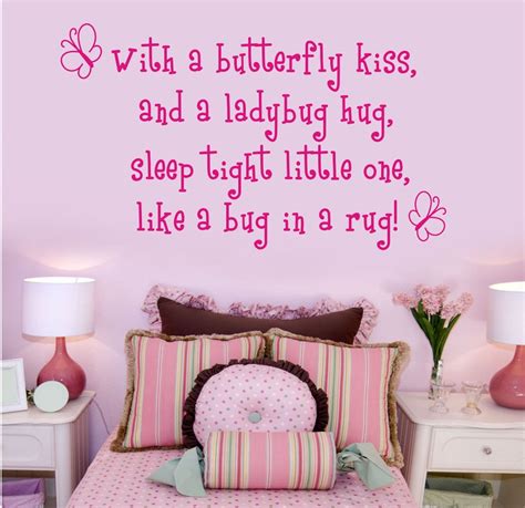 Wall Decals And Murals With A Butterfly Kiss Butterfly Ladybug Insect Vinyl Wall Art Wall Sticker