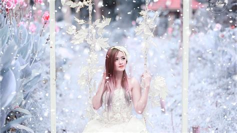 Winter Snow Effect Photoshop Tutorial Beauty Angel Youtube