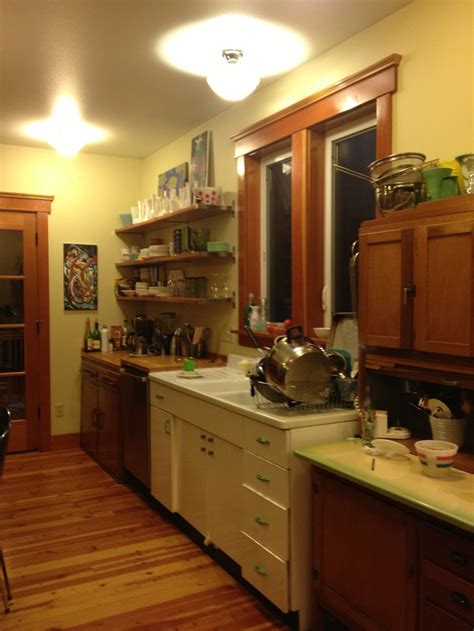 Quality cabinets & online convenience The kitchen. 1930s Danish hutch, 1950s metal sink cabinet ...