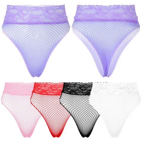 Womens Sexy Panties Underwear See Through Mesh Briefs Thong Knickers Low Rise 407 Picclick