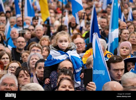 Scotland Uk 2nd November 2019 Supporters Of Scottish Nationalism