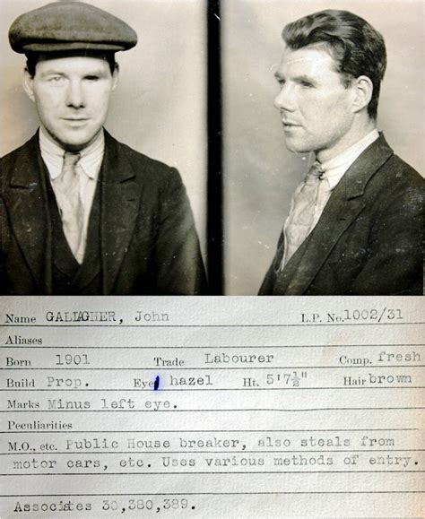 Police Mugshots Of 1930s Criminals Kuriositas