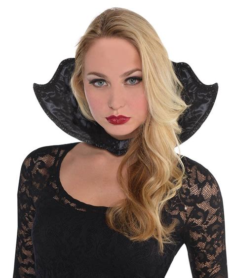 Collar Vamp Black Lace Costume Accessories Lace Adult Costumes
