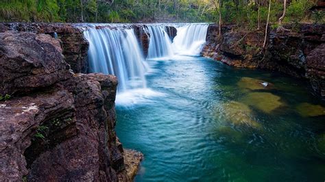 Nature Landscape Waterfall River