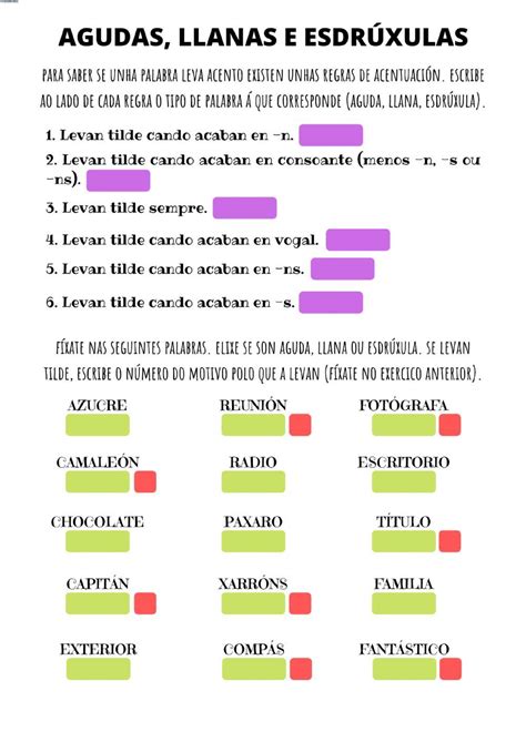 Ficha Online De Acento Gráfico Para Cuarto De Primaria Puedes Hacer