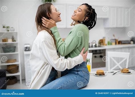Joyful And Lesbian African American Woman Stock Image Image Of Delicious Daylight 264018397
