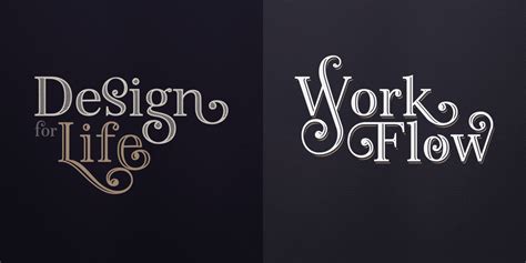 Typography Graphic Design Portfolio Print Myfonts Modern Lettering