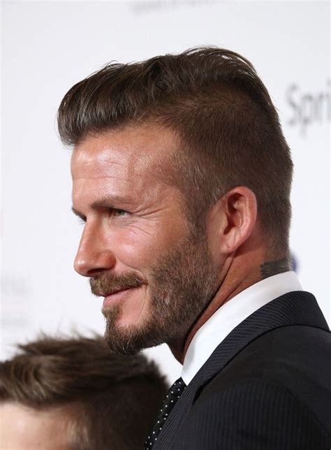 David Beckham Undercut Hairstyle With Slicked Back Hair Pictures