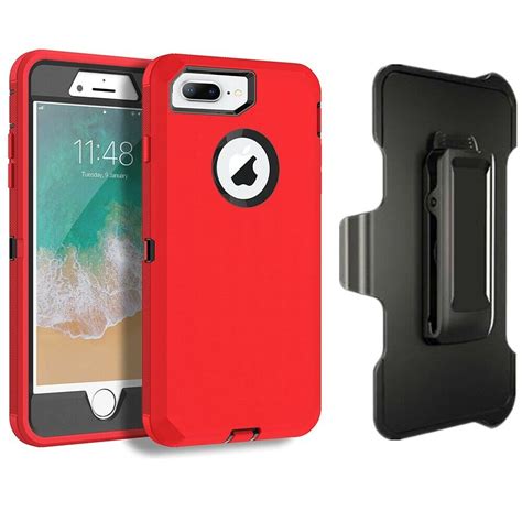 For Iphone 8 8 Plus Defender Shockproof Hard Case Cover Wbelt Clip