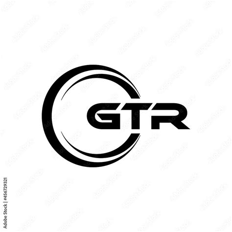 Gtr Letter Logo Design With White Background In Illustrator Vector Logo Modern Alphabet Font