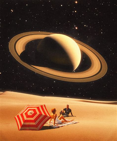 Künstlerische Illustration Space Date Romantic Retro Futuristic
