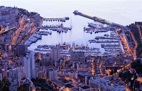 Wallpaper City Home Yachts Port Monaco Night Monaco Monte Carlo