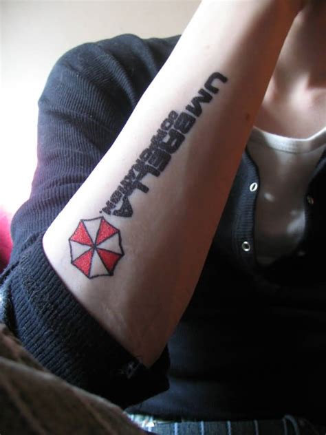 Umbrella Corporation Symbol Tattoo