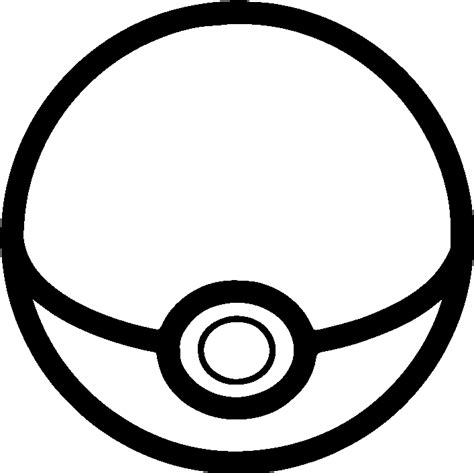 Download Transparent Pokeball Clipart Pokeball Black And White Png
