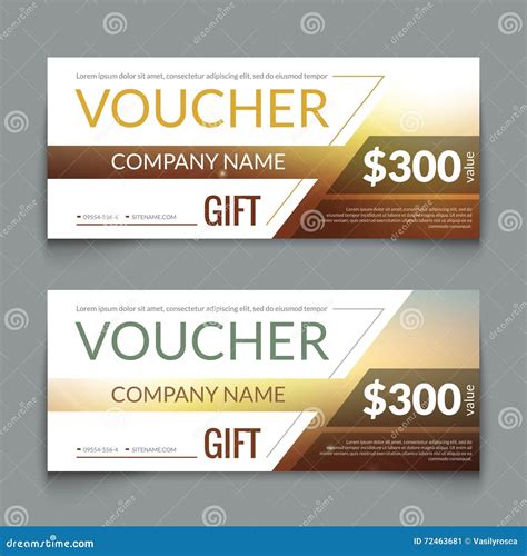 Discount Voucher Market Design Template With Colorful Lines T