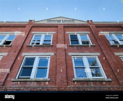Historical Red Brick Office Building Stock Photo Alamy