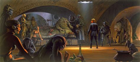 Star Wars Holocron On Twitter Ralph Mcquarries Concept Art Of Luke Confronting Jabba In His